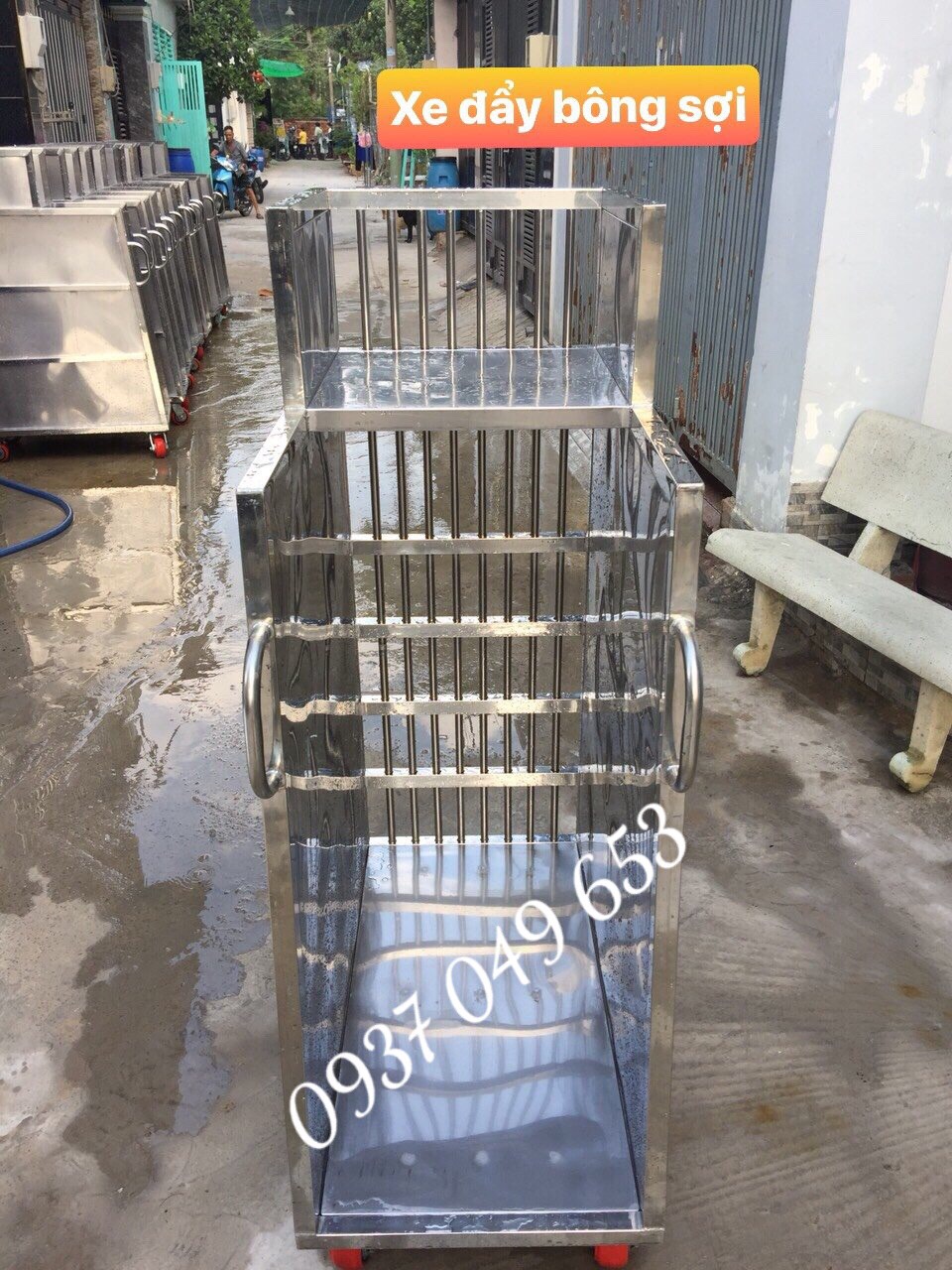 Xe đẩy bông sợi