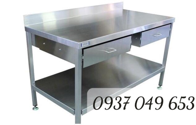Bàn inox công nghiệp có ngăn kéo